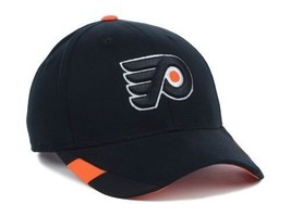 Philadelphia Flyers Nhl Hockey Reebok Official Team Black Mens Adj  Nhl Hat Cap - $23.65