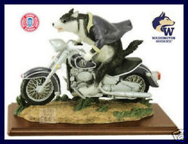 Washington Huskies Mascot Harrys Honda.Harley Davidson Motorcycle Figure - £28.56 GBP