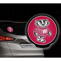 Wisconsin Badgers Bucky Football Basketball Light Power Decal Bucky Car Auto - £16.72 GBP