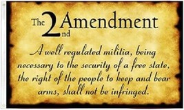 12X18 2Nd Amendment &quot;Original&quot; A Well Regulated Militia Scripted Flag Trump 2024 - £14.93 GBP
