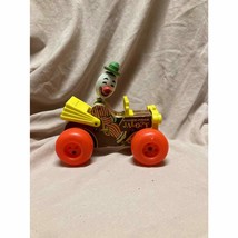 Vintage 1965 Fisher Price Jalopy Wooden Pull Toy #724 - $19.80