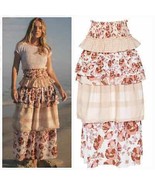 New AMBRA MADDALENA Guinivera Skirt $200 US 4 Checks &amp; Florals - £77.87 GBP