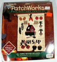 Bucillas Fabric Patchworks Easy Appliqué Projects 41144 Noah Soup 13" X 17" - $12.86