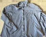 LL Bean Shirt Women&#39;s Button Down 1X Light blue cotton Knit Shirt - $26.79