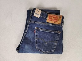Levi&#39;s 501 Regular Button Fly Straight Leg Denim Jeans 34X34 Men&#39;s Mediu... - $34.99