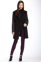 Andrew Marc New York Pixie MW4AW571 Womens Black Grey Wool Mid Coat Jack... - £51.26 GBP