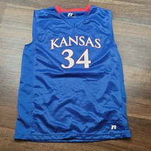Russell Kansas Jayhawks 34 Paul Pierce Basketball Jersey Tank Top Shirt Large - £47.36 GBP