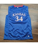 Russell Kansas Jayhawks 34 Paul Pierce Basketball Jersey Tank Top Shirt ... - £47.36 GBP