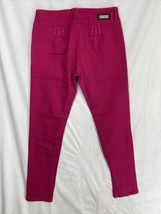 Lamasini Studded Women&#39;s Red Skinny Jeans  Stretch Studded Low-Rise Size 11 - £9.75 GBP