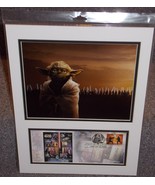 2007 Official Post Office Star Wars Matted Yoda Photo With Lightsaber Du... - £27.45 GBP