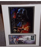 2007 Official Post Office Star Wars Matted Darth Vader Photo With Yoda S... - £27.45 GBP
