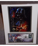 2007 Official Post Office Star Wars Matted Darth Vader Photo With Yoda S... - $34.99