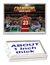 2016 NBA Champions LeBron James Cleveland Cavaliers Acrylic Executve Paperweight - £10.56 GBP
