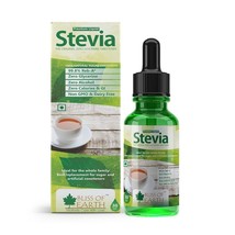 Organic &amp; Natural Stevia Liquid Sweetener Beverages Tea Shake &amp; Desserts 30ML - £15.16 GBP