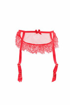 L&#39;agent By Agent Provocateur Womens Suspender Elegant Lace Red S - £24.45 GBP