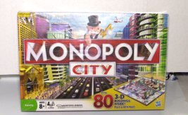 Monopoly City Edition Board Game With 80 3-D Buildings 2009 New! Box has... - $34.60