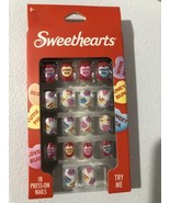  Sweethearts 18 pc press-on Sweethearts Faux nails love valentine  - $14.18 CAD