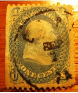 1861-62  1 Cent Benjamin Franklin U.S. Postage Stamp - £15.14 GBP