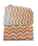 Vtg 70s Psychedelic Mod Flame Stitch Erica Wilson Fitted Bibb Sheet King... - £38.52 GBP