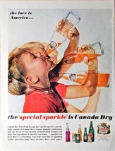 Canada Dry 1962 Vintage Print Ad Young Boy fruit orange soda cola 60&#39;s - €9,35 EUR