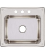 Elkay Lustertone DLR2219103 Single Bowl Top Mount Stainless Steel Sink - $3,281.58 MXN