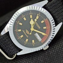 Vintage Citizen Auto 8200 Japan Mens D/D Refurbished Black Watch 557a-a295489-6 - £18.38 GBP