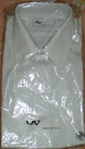 Men&#39;s White Dress Shirt - GV  - Neck 16  Short Sleeve white - $10.95