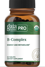 Gaia Herbs Pro B-Complex Energy and Metabolism, 50 Tablets Exp.06/2025 S... - $39.19