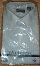 Men&#39;s Dress Shirt , Neck 16 sleeve 32/33- Light Blue Manhattan - £7.82 GBP