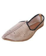 Men Shoes Khussa Leather Espadrilles Traditional Handmade Camel Jutties ... - £43.95 GBP