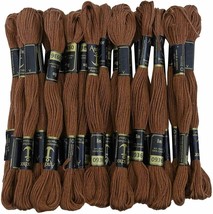 Anchor Stranded Cotton Threads Cross Stitch Sewing Hand Embroidery Thread Brown - £9.75 GBP