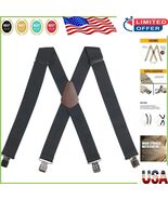 Men&#39;s Rugged Elastic Suspenders with Durable Metal Clasp – Versatile Com... - $78.32 CAD