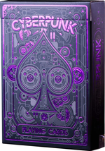 Cyberpunk Purple Playing Cards, Cardistry Decks, Black Deck of Playing Cards for - £31.10 GBP