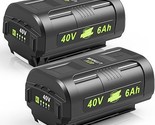 40V 6000Mah Replacement Battery For Ryobi 40V Battey Op4050A Op4015 Op40... - £152.29 GBP