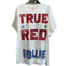 NEW Celebrate Patriotic Men’s Large White T-Shirt True To The Red White ... - $14.75