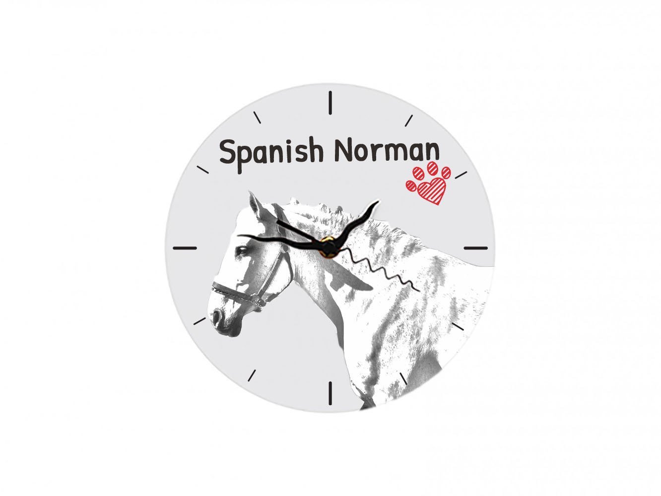 Primary image for Spanish-Norman horse, Free standing MDF floor clock with an image of a horse.