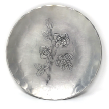 Vintage Wendell August Forge Plate Artisan Crafted Hammered Rose 7.5&quot; USA, PA - £11.56 GBP