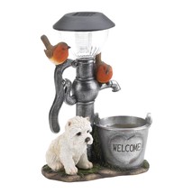 Little Pup And Water Pump Solar Light - £78.96 GBP