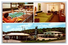 Multiview Alamo Friendship Inn Motel Iowa City IA UNP Chrome Postcard V13 - $2.92