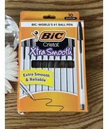 3x BIC Cristal Ballpoint Pens Medium 1.0mm Black Ink 10 Packs 30 Total - $4.99