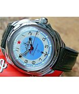 Vostok Komandirsky Russian Military Wrist Watch # 211879 NEW - $69.99+
