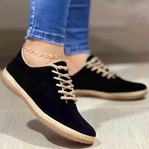 Women Flats Sports Shoes Spring New Sneakers Classic Walking Casual Shoes Rome F - £21.40 GBP