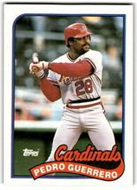 1989 Topps #780 Pedro Guerrero NM Near Mint Cardinals ID:43666 - $1.67