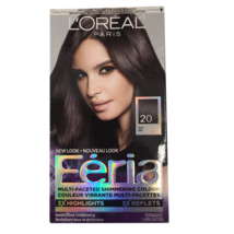 L&#39;Oreal Paris Feria 20 Black Multi-Faceted Shimmering Hair Color 3x Highlights - £15.35 GBP