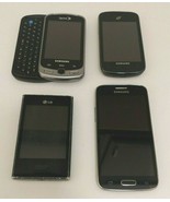 Samsung LG Cell Phones As-Is For Parts Only Not Tested Lot Of Four - £22.72 GBP