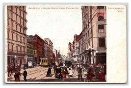 Broadway Looking North From Fourth Los Angeles CA UNP UDB Postcard w Micah Q22 - $4.42