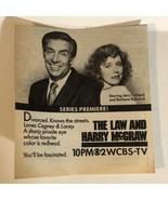 The Law And Harry McGraw TV Guide Print Ad Jerry Orbach Barbara Babcock ... - £5.44 GBP