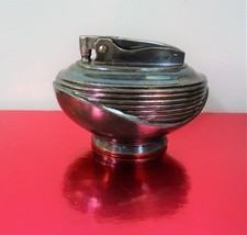 Vintage 1950&#39;s Ronson Lotus Silver Plated Table Lighter - $43.56