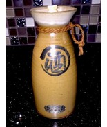 Japanese Sake Bottle Vintage Asian Pottery Vase Jar  -  Shimano Promotion - £16.02 GBP