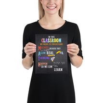 Math In This Classroom Back To School Poster | Motivational &amp; Inspiratio... - £15.62 GBP+